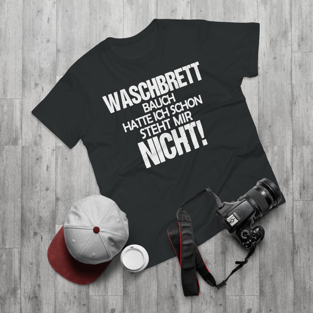 Waschbrettbauch hatte ich schon. Steht mir nicht. – Herren T-Shirt
