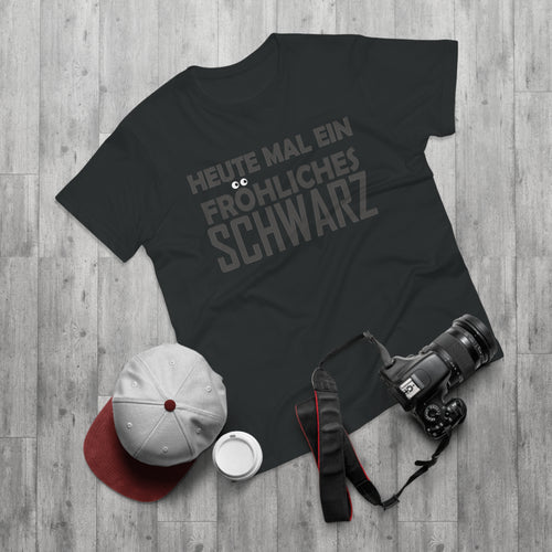 Heute mal ein fröhliches Schwarz – Herren T-Shirt