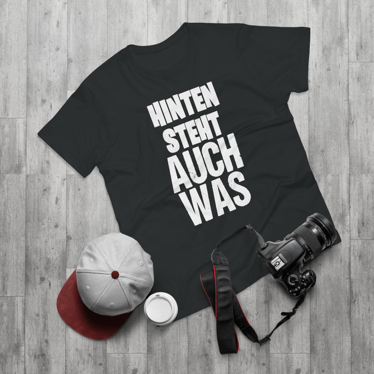 Hinten steht auch was – Herren T-Shirt