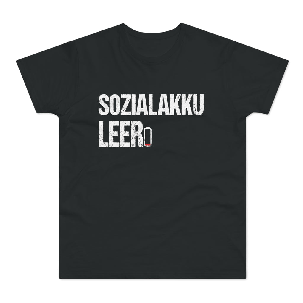 Sozialakku leer – Herren T-Shirt