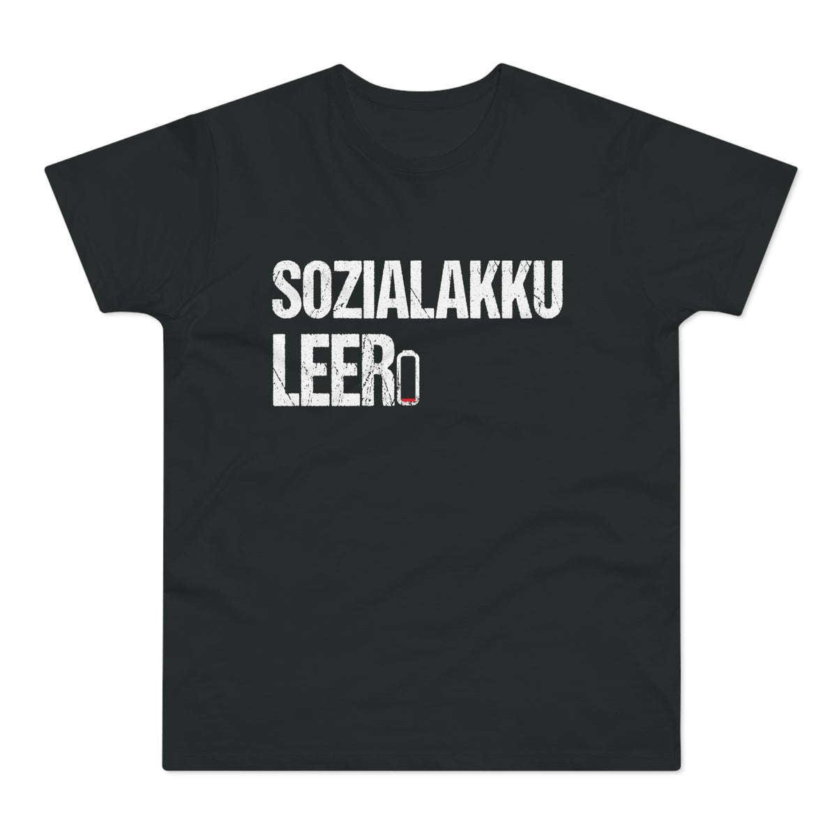 Sozialakku leer – Herren T-Shirt