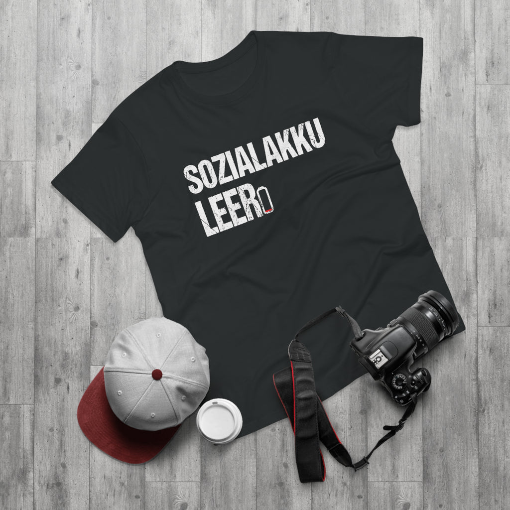 Sozialakku leer – Herren T-Shirt