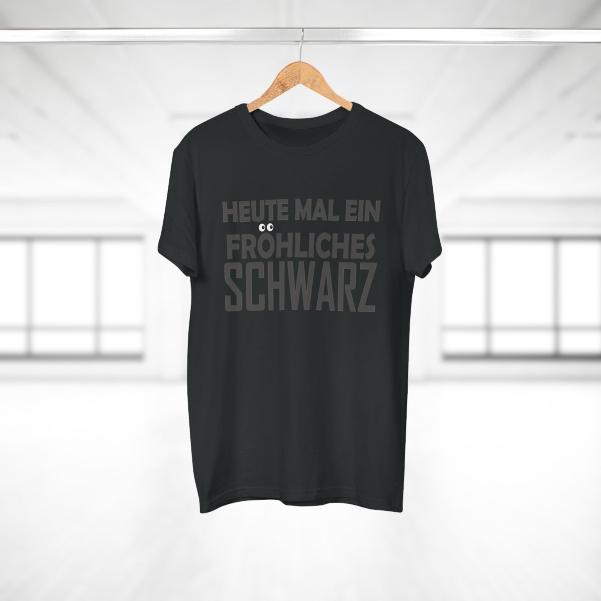 Heute mal ein fröhliches Schwarz – Herren T-Shirt