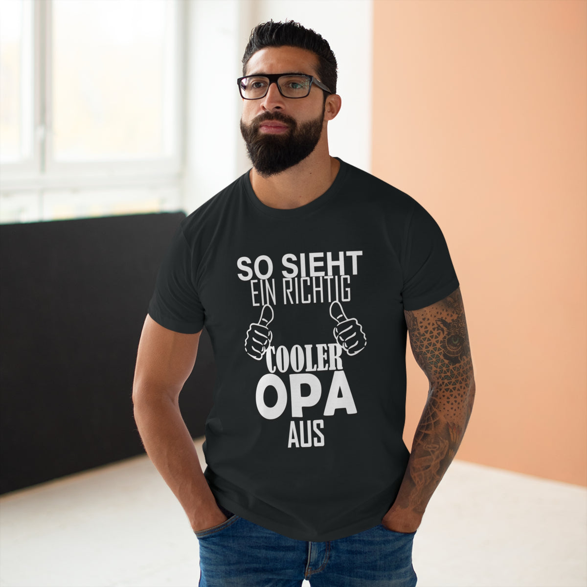 So sieht ein richtig cooler Opa aus – Herren T-Shirt